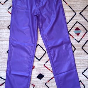 Faux Leather Pants